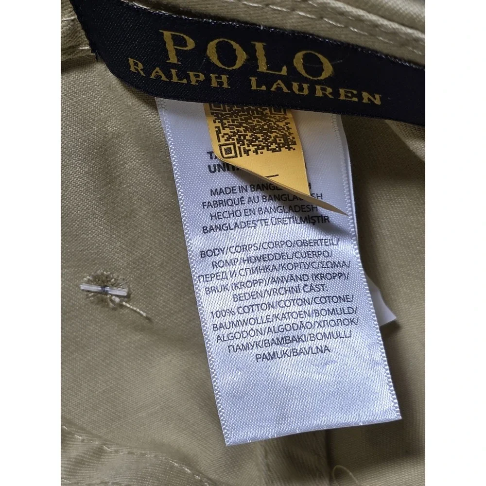 Polo by Ralph Lauren Beige Cap with Navy Emblem - Picture 5 of 6